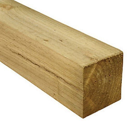 White wood 3" x 3"