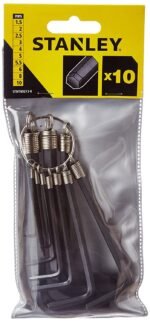Stanley 10 pieces Hex Key set Ring