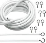 Curtain Wire Cable with 10 Pieces Hook and Eye