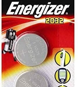 Energizer 2032 Coin Lithium Battery (2 Pack)