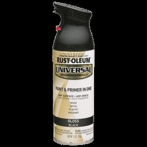 Rust-Oleum Universal Spray Paint Black Gloss 12 Oz. Spray