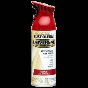 Rust-Oleum Universal Spray Paint Crimson Red Gloss 12 Oz. Spray