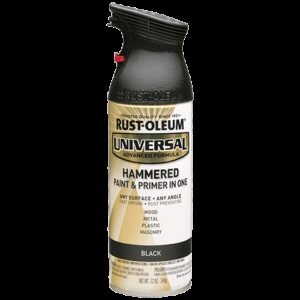 Rust-Oleum Universal Spray Paint Black Hammered 12 Oz. Spray