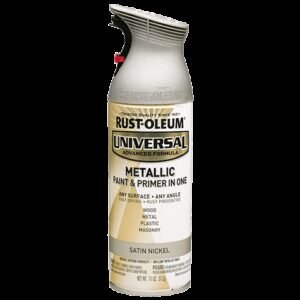 Rust-Oleum Universal Spray Paint Satin Nickel Metallic 11 Oz. Spray