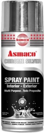 Asmaco Spray Paint Chrome Silver - 400 ml