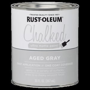Rust-Oleum Chalked Aged Gray Matte Quart