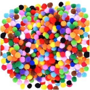 Assorted Pom Pom Balls - 200 pieces (10mm)