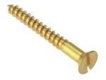 Brass Slotted Countersunk Head Screws - Pack of 200 (1/2" x 6g)