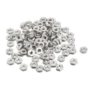 Steel Hexagon Nuts - Pack of 100 (M8)