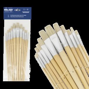 12 pcs Artist Brush Set Flat