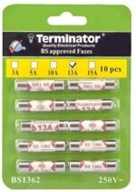 Porcelain Ceramic Fuse 13A - Pack of 10