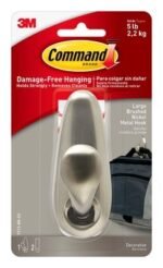 Command™ Large Forever Classic Brushed Nickel Metal Hook