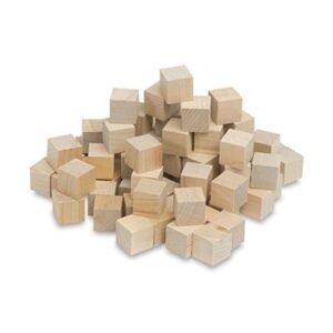 Wooden Square Blocks - Pack of 10 Pcs