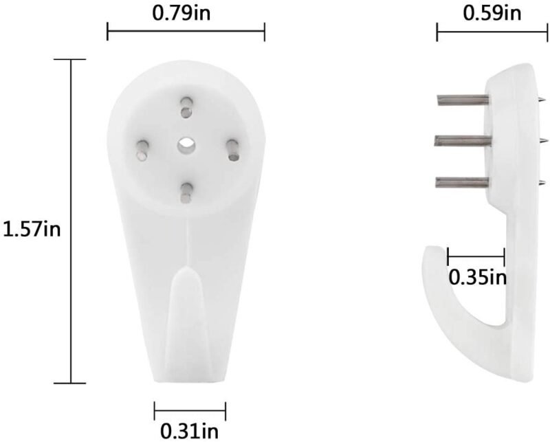 Non-Trace Wall Hooks (40x20mm)