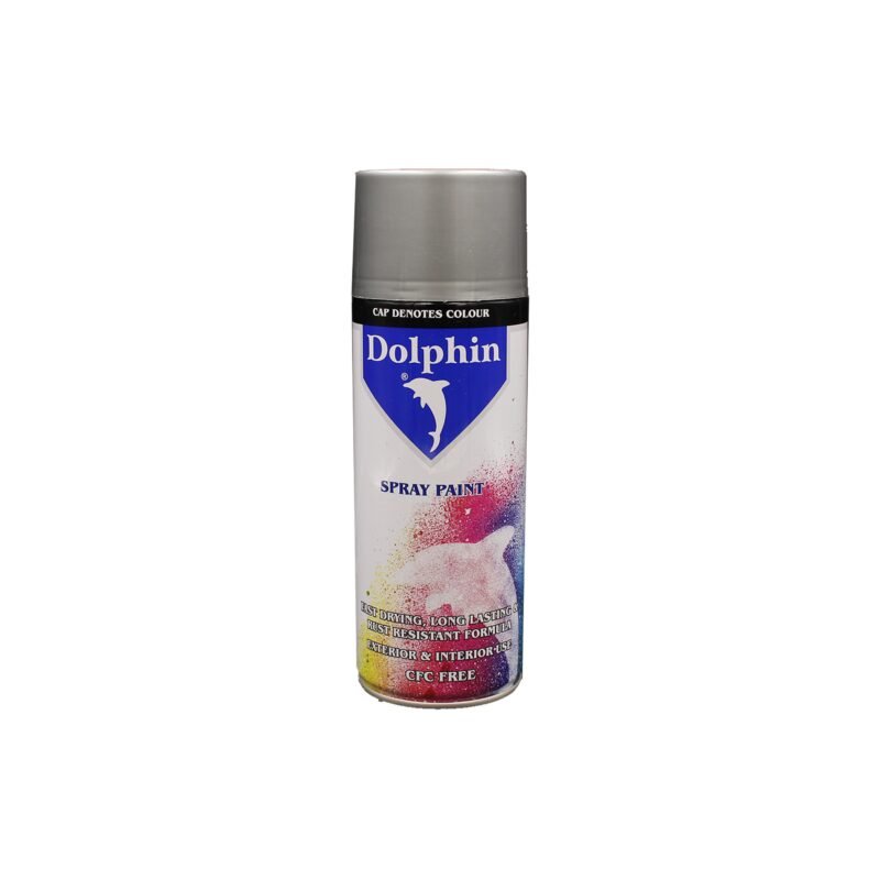 Dolphin Spray Paint Silver Metallic