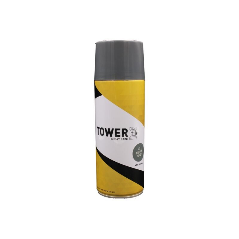 Tower Spray Paint 400ml - Medium Grey