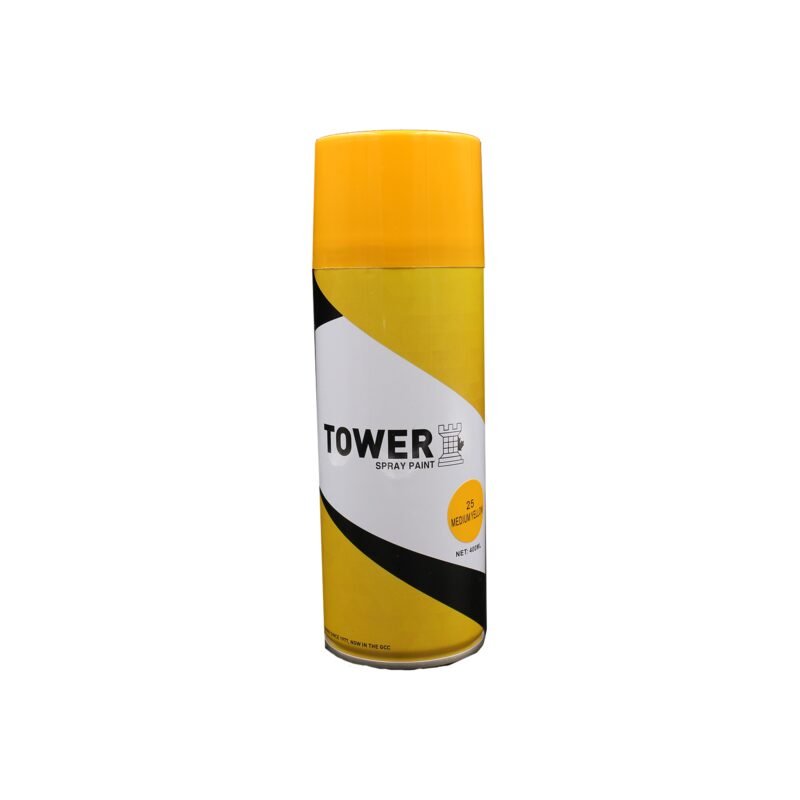 Tower Spray Paint 400ml - Medium Yellow