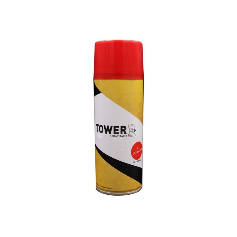 Tower Spray Paint 400ml - Orange Red