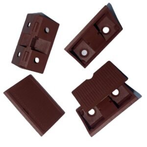 PVC Shelf Support Brown - Pack of 12 pieces