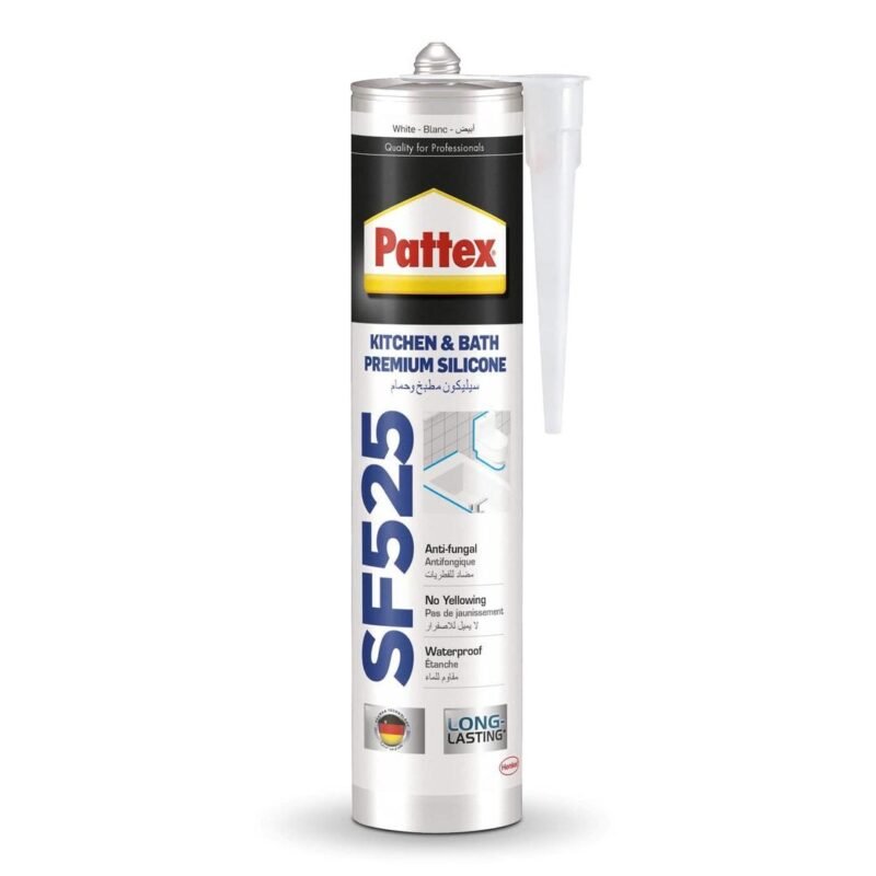 Pattex Kitchen & Bath Premium Silicone (White-Blanc) SF525 - 280ml