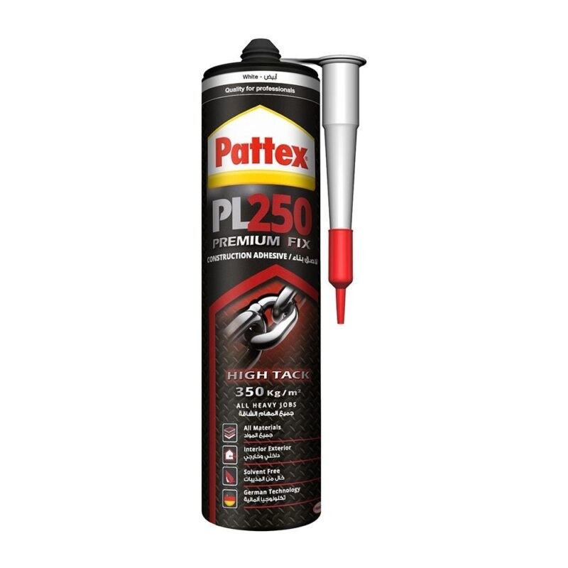 Pattex PL250 Premium Fix Construction Adhesive (White) - 440g