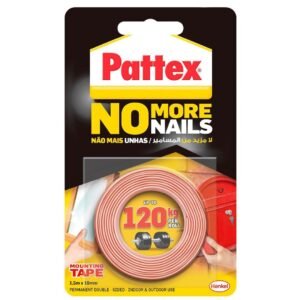 Pattex No More Nails 120kg - Mounting Tape - (1.5m X 19mm)