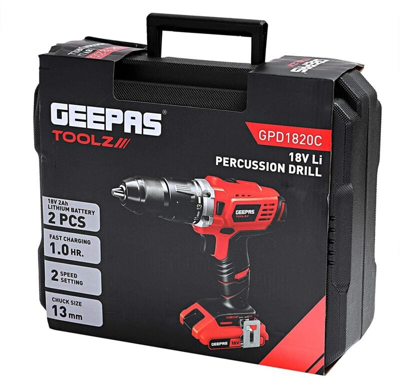 Geepas Percussion Drill 18V Li (GPD1820C)