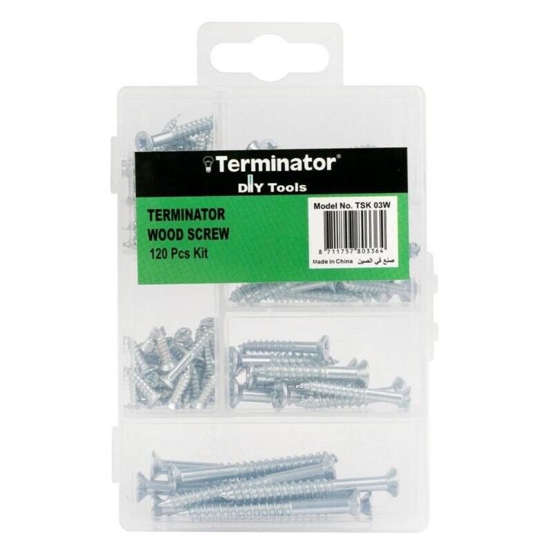 Terminator Wood Screw 120 pcs Kit (TSK 03W)