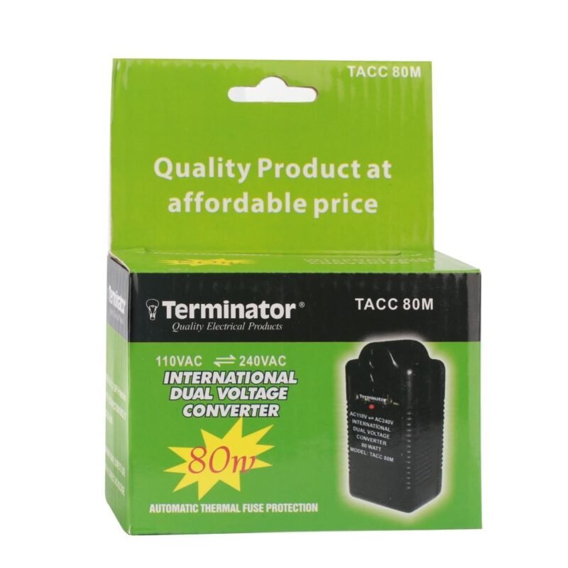 Terminator International Dual Voltage Converter 80W