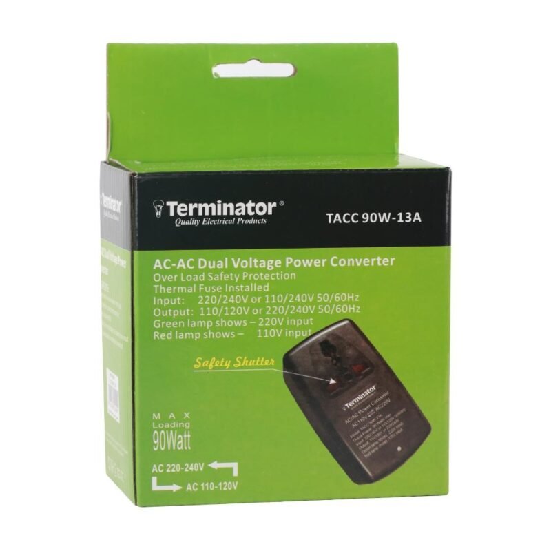 Terminator AC-AC Dual Voltage Power Converter 90W