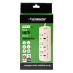 Terminator 3 Way Universal Power Extension Socket With 13A 5M Cable