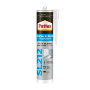 Pattex General Purpose SL212 Acetic Silicone (Black-Noir) - 280ml