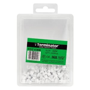 Terminator Cable Clips 4mm 100Pcs