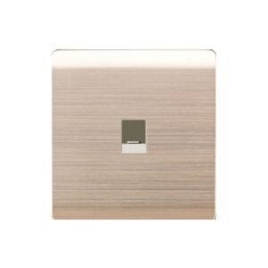 Milano Telephone Outlet Socket - Gold