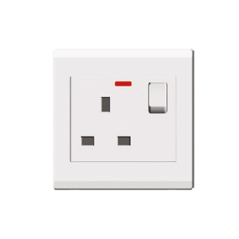 Milano 13A Switch Socket - White