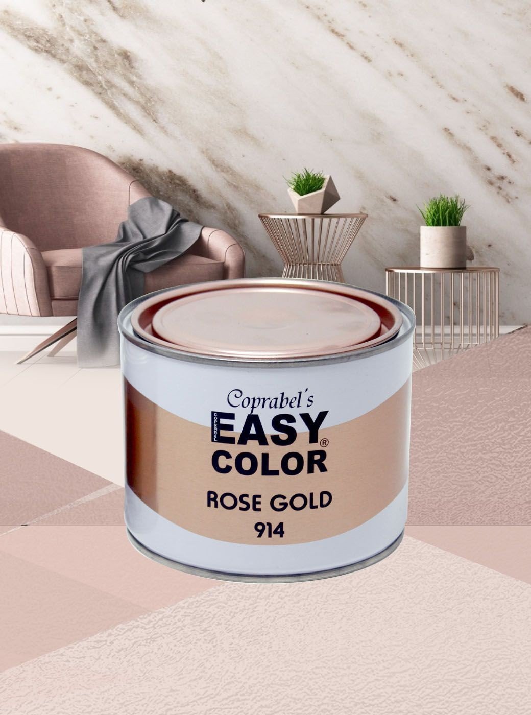 Easy Color Rose Gold 914 Paint - 500ml - The Hardware Stop