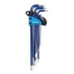 Gazelle 9pcs Arm imperial Hex Key Set - Blue