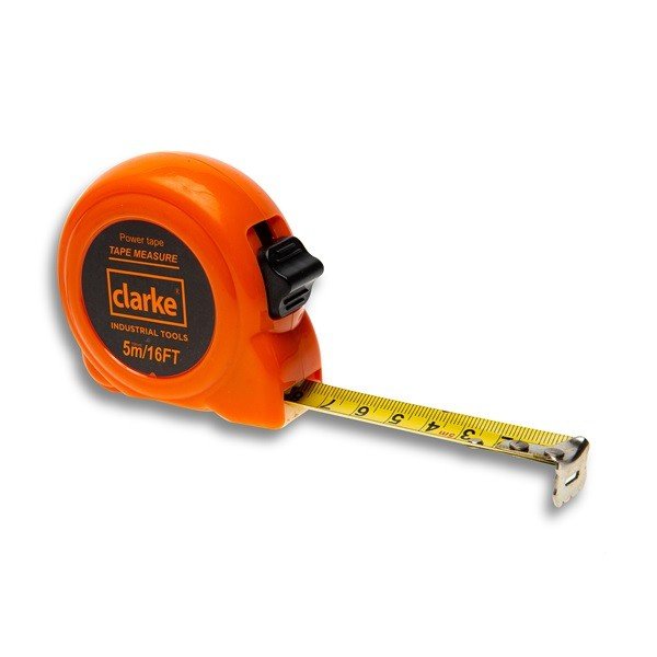 Clarke Measuring Tape 5 Mtr PVC body