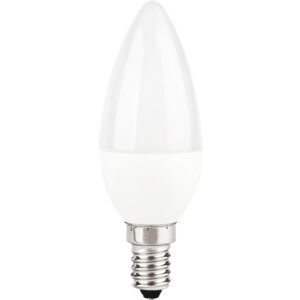 Cavil E14 7W LED GLS Frosted Candle Bulb 6500K