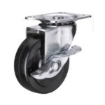 Uken Rubber 2" Caster Wheel With Break - 2pcs
