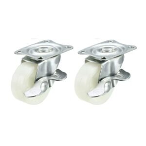 Uken Nylon 2" Caster Wheel With Break - 2pcs