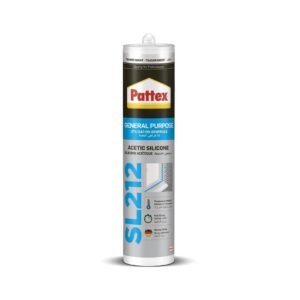Pattex General Purpose SL212 Acetic Silicone Transparent Clear - 280ml