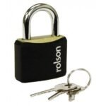 Rolson 30mm Black Padlock
