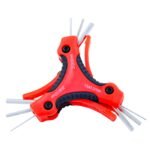 Rolson 9pc Folding Triangle Hex Key